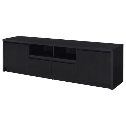 Odafin 78-inch 2-door TV Stand Media Console Black