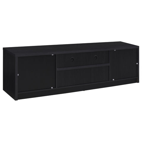 Odafin 78-inch 2-door TV Stand Media Console Black