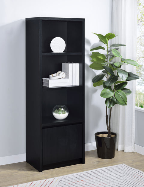 Odafin 3-sheld Media Tower Entertainment Pier Black