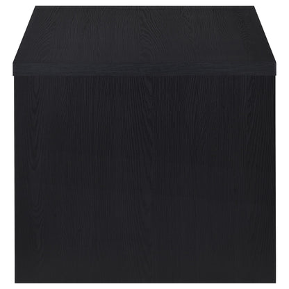 Windrose Engineered Wood Square Side End Table Black