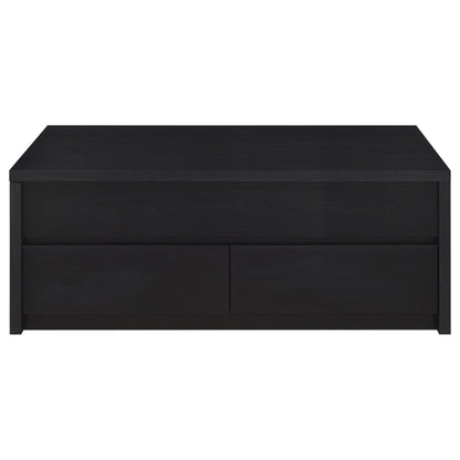 Windrose 2-piece Lift Top Coffee Table Set Black