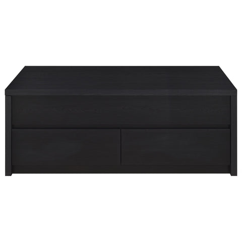Windrose 2-piece Lift Top Coffee Table Set Black