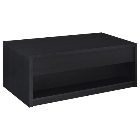 Windrose 2-piece Lift Top Coffee Table Set Black