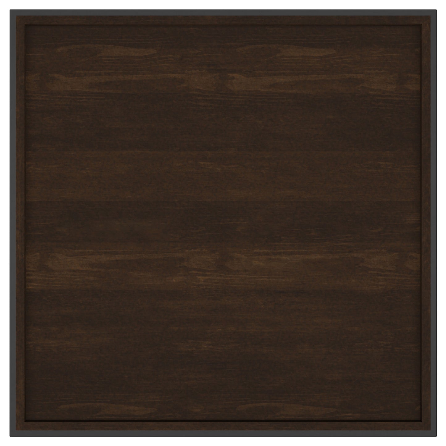 camie 30-inch square mango wood coffee table dark brown