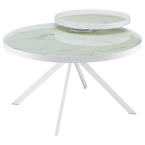 Mckay 3-piece Round Coffee and End Table Set White