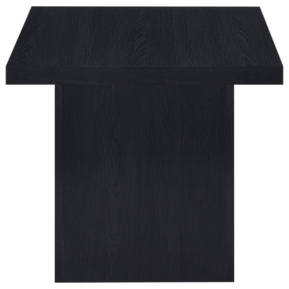 Zayan Square Engineered Laminate End Side Table Black