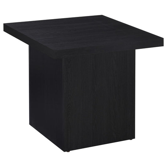Zayan 2-piece Rectangular Coffee and End Table Set Black