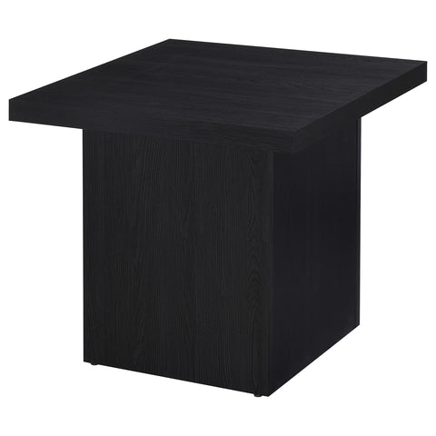 Zayan 2-piece Rectangular Coffee and End Table Set Black