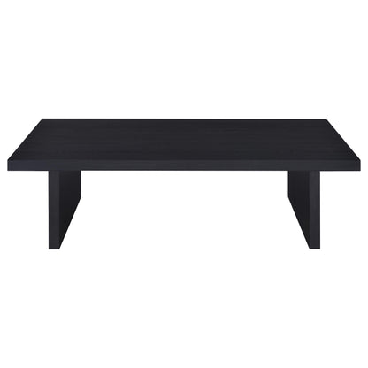 Zayan 2-piece Rectangular Coffee and End Table Set Black