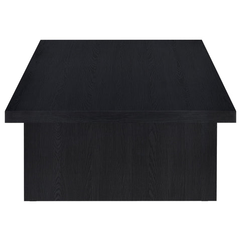 Zayan 2-piece Rectangular Coffee and End Table Set Black