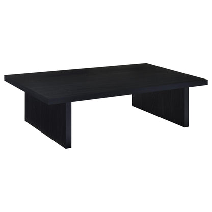 Zayan Rectangular Engineered Laminate Coffee Table Black