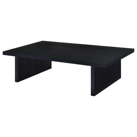 Zayan Rectangular Engineered Laminate Coffee Table Black