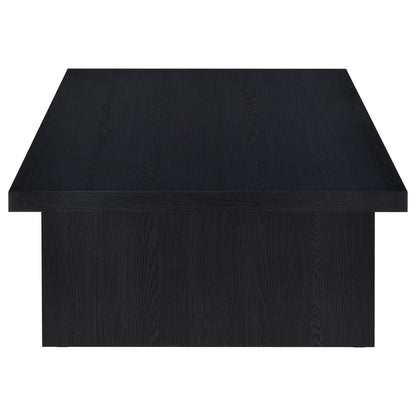 Zayan Rectangular Engineered Laminate Coffee Table Black