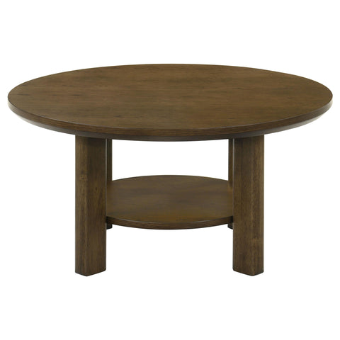 Loomis 3-piece Round Wood Coffee Table Set Brown