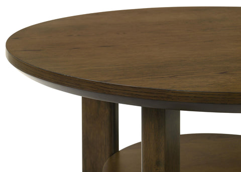 Loomis 3-piece Round Wood Coffee Table Set Brown