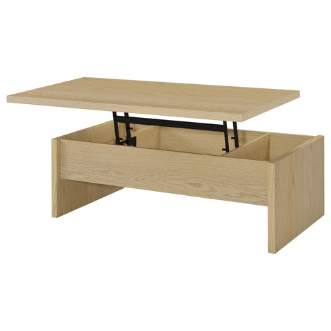 Lawson 3-piece Lift Top Cocktail Coffee Table Set Light Oak