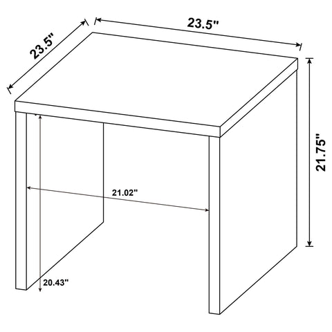 Lawson Engineered Wood Accent Side End Table Mango