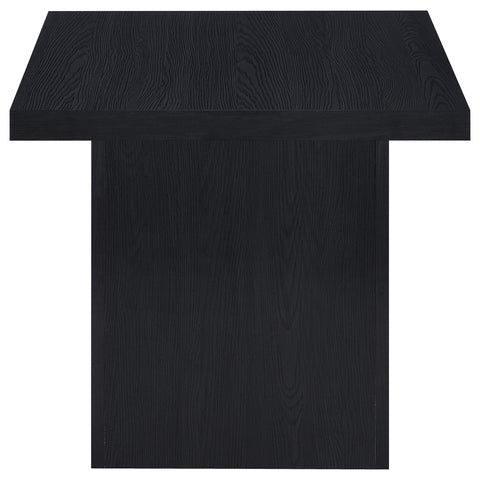 Rocco 2-piece Square Cocktail Coffee End Table Set Black