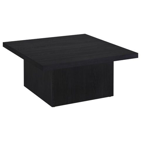 Rocco 3-piece Square Cocktail Coffee End Table Set Black