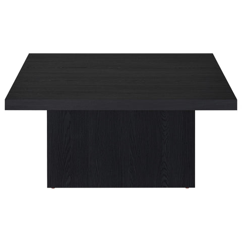 Rocco 3-piece Square Cocktail Coffee End Table Set Black