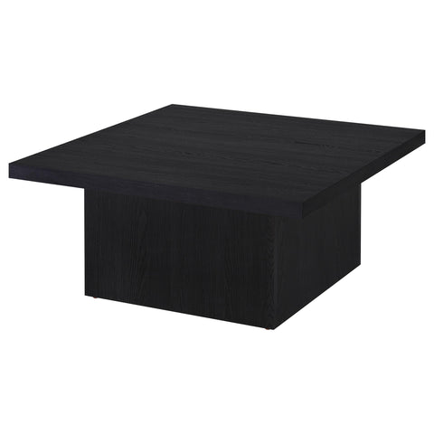 Rocco 3-piece Square Cocktail Coffee End Table Set Black
