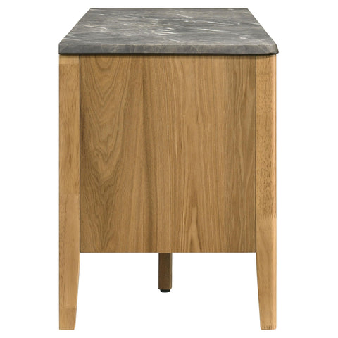 Delgado 63-inch 2-Door SmartTop TV Stand Grey and Natural