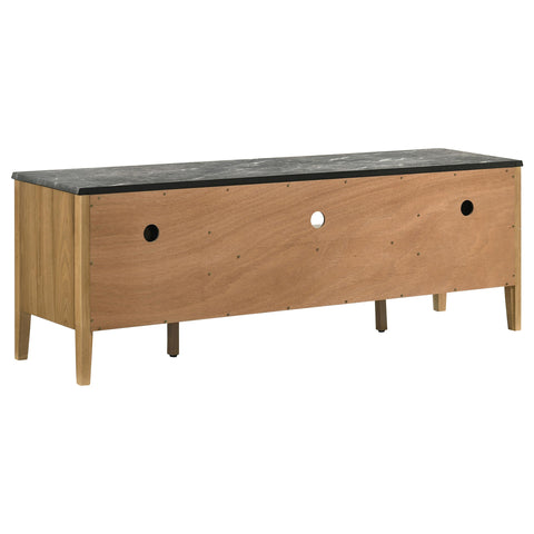 Delgado 63-inch 2-Door SmartTop TV Stand Grey and Natural