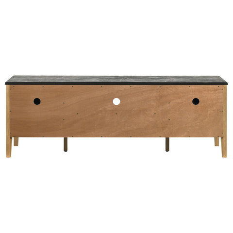 Delgado 63-inch 2-Door SmartTop TV Stand Grey and Natural