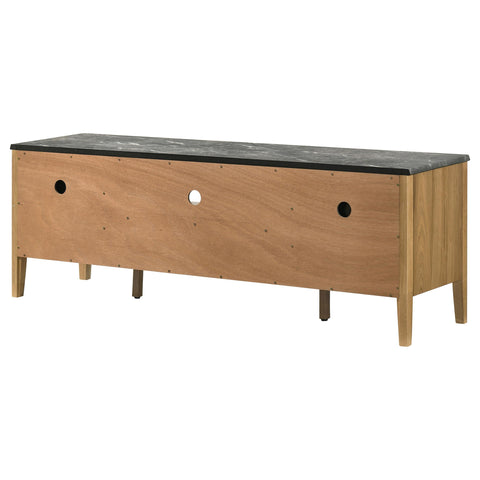 Delgado 63-inch 2-Door SmartTop TV Stand Grey and Natural