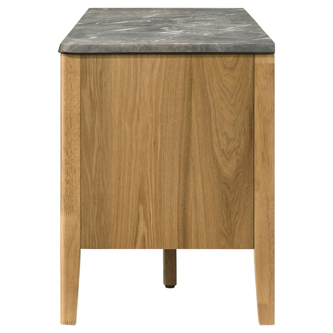 Delgado 63-inch 2-Door SmartTop TV Stand Grey and Natural