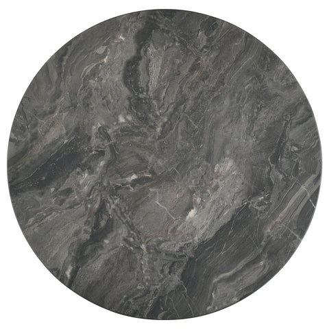 Delgado Round SmartTop Cocktail Coffee Table Smokey Grey and Brown