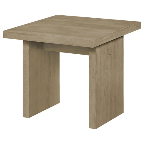 Hogan Square Occasional Side End Table Natural Oak