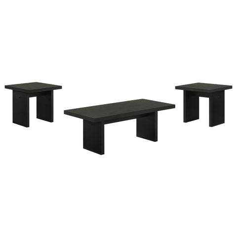 Hogan 3-piece Coffee and End Table Set Black