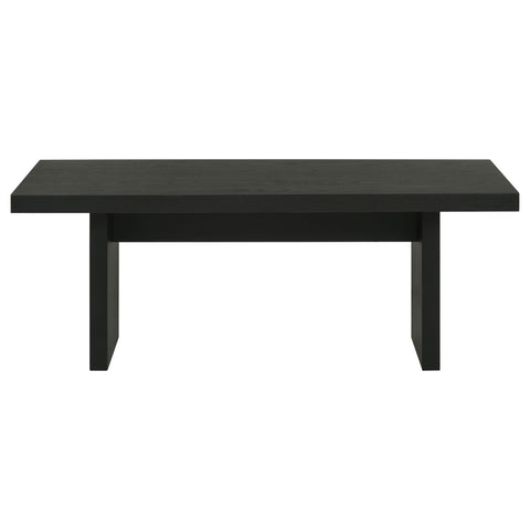 Hogan 47-Inch Rectangular Cocktail Coffee Table Black