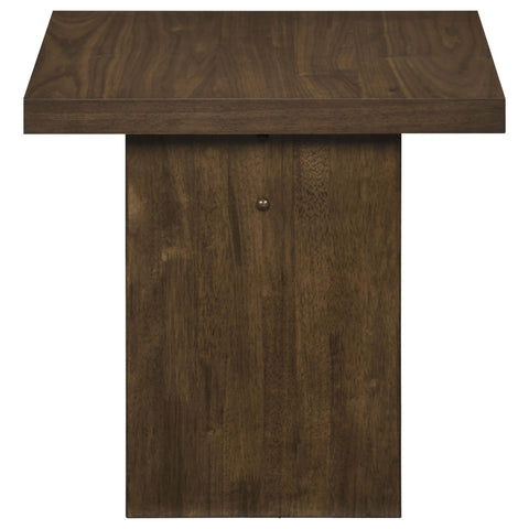 Hogan Square Occasional Side End Table Walnut