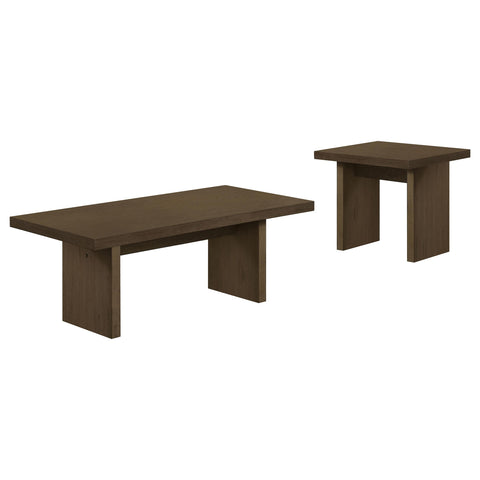 Hogan 2-piece Coffee and End Table Set Walnut