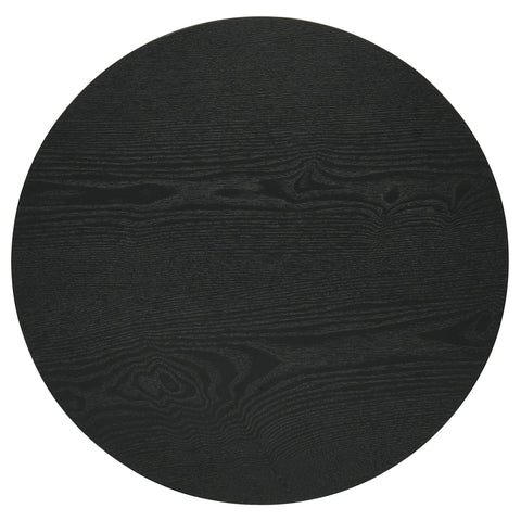 Dobrev 3-piece Round Fluted Coffee and End Table Set Black