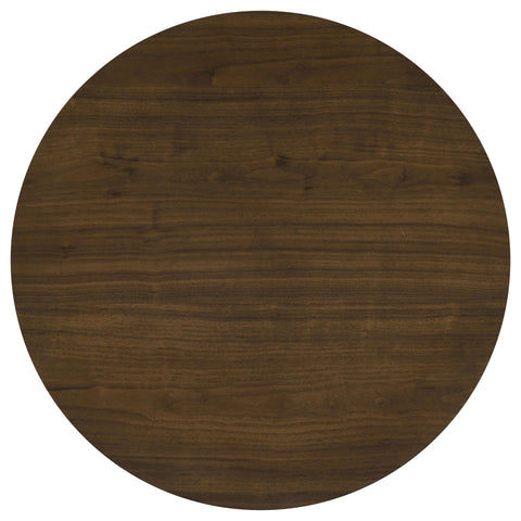 Dobrev 3-piece Round Fluted Coffee and End Table Set Walnut