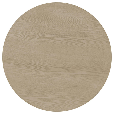 Harkes Contemporary Round End Table in Natural Oak