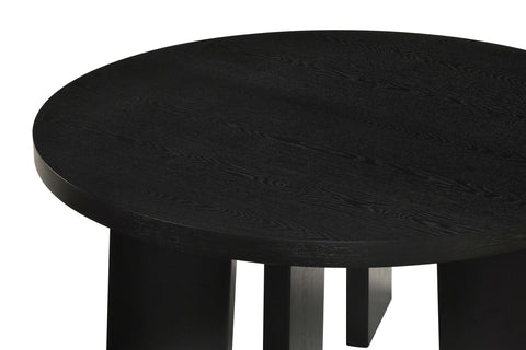 Harkes Contemporary Round Coffee Table in Black