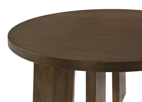 Harkes Contemporary Round Coffee Table in Dark Walnut