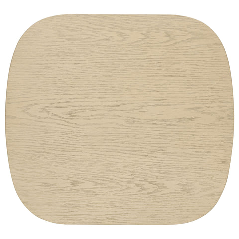 Rocori 2-piece Coastal Coffee and End Table Set Beige Oak
