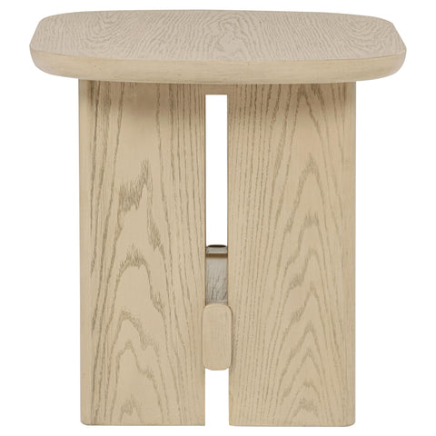 Rocori 3-piece Coastal Coffee and End Table Set Beige Oak