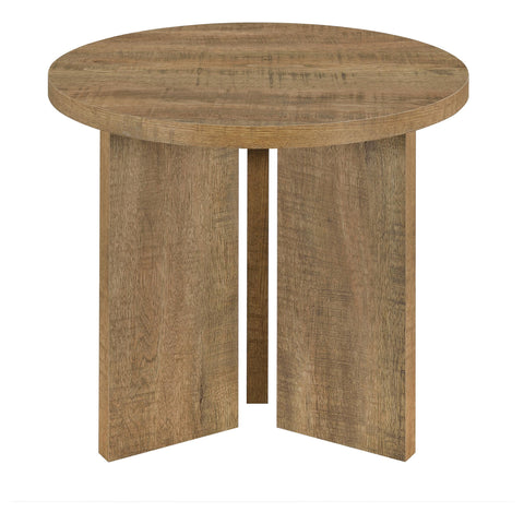 Fabre 3-Piece Round Coffee and End Table Set Mango