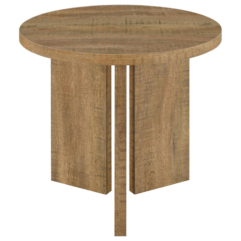 Fabre 3-Piece Round Coffee and End Table Set Mango