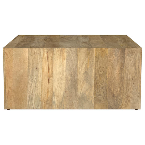 Moore Square Solid Mango Wood Coffee Table Natural