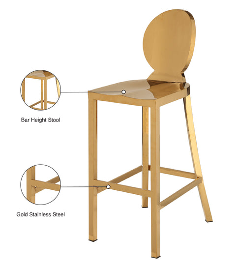 Ritz Gold Stainless Steel Stool