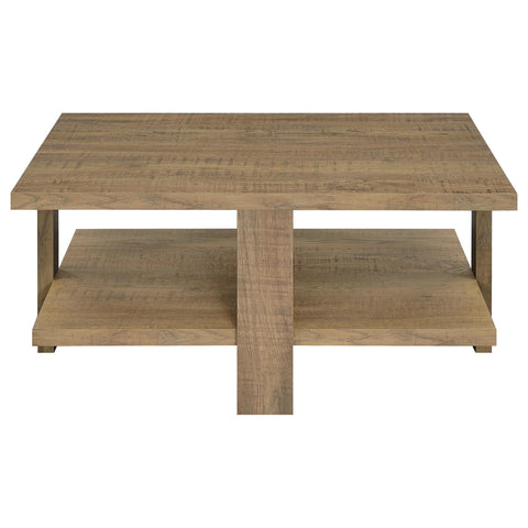 Lerma 3-piece Round Coffee and End Table Set Mango Brown
