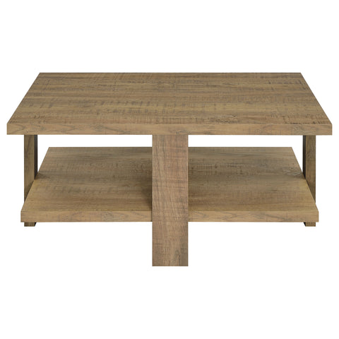 Bergenia Square Engineered Wood Coffee Table Mango BrownMango
