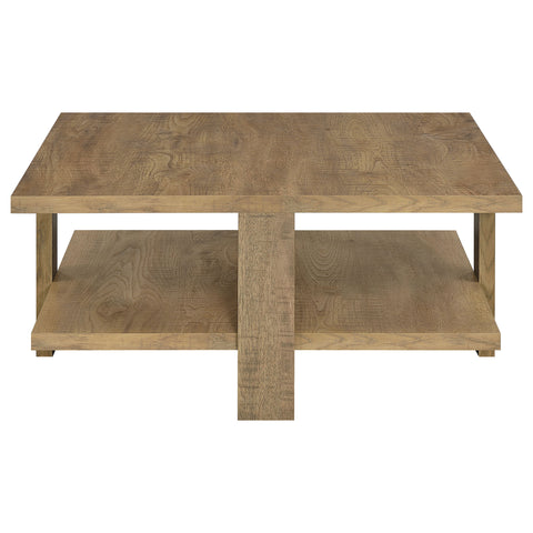 Bergenia Square Engineered Wood Coffee Table Mango BrownMango